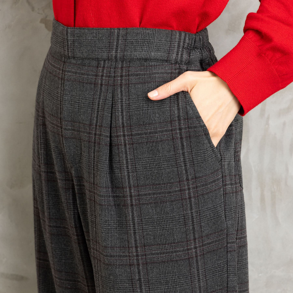 21号(6L~) 両面起毛セミワイドパンツ27