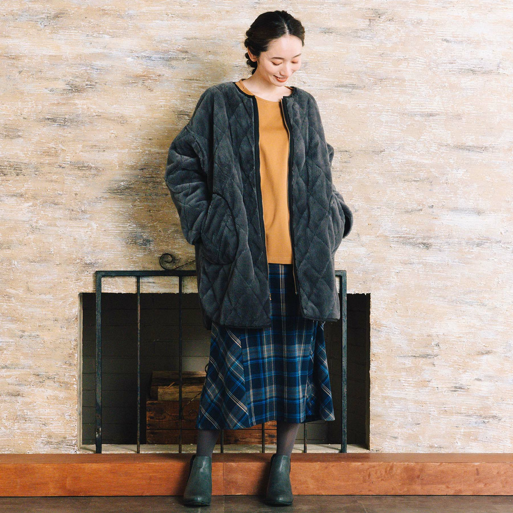 21号(6L~) 両面起毛チェックスカート4