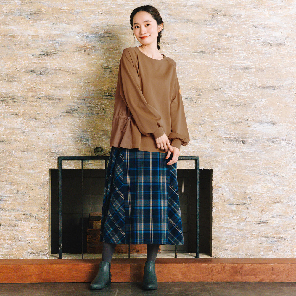 21号(6L~) 両面起毛チェックスカート6