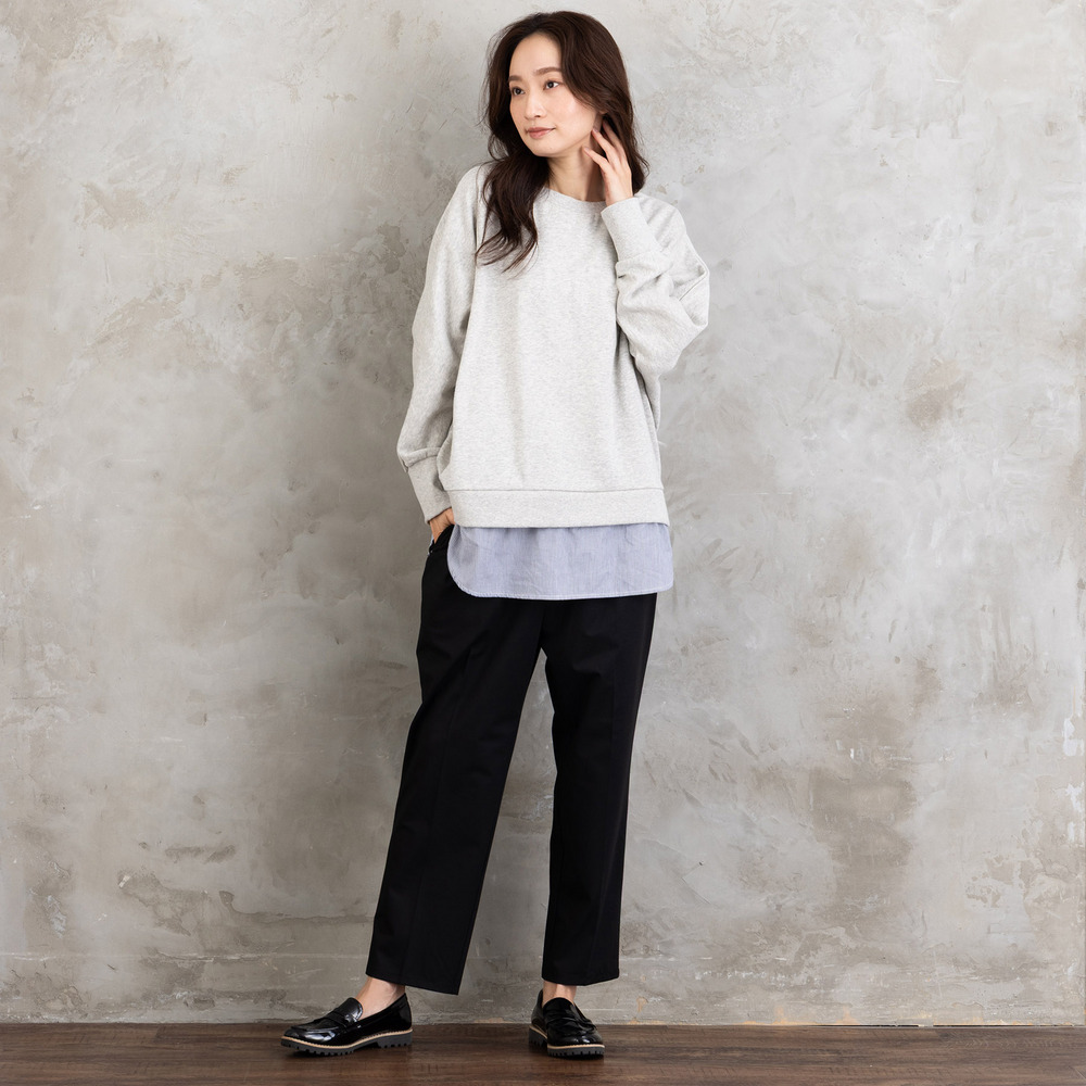 21号(6L~) トロピカルウールセンタープレステーパードパンツ20