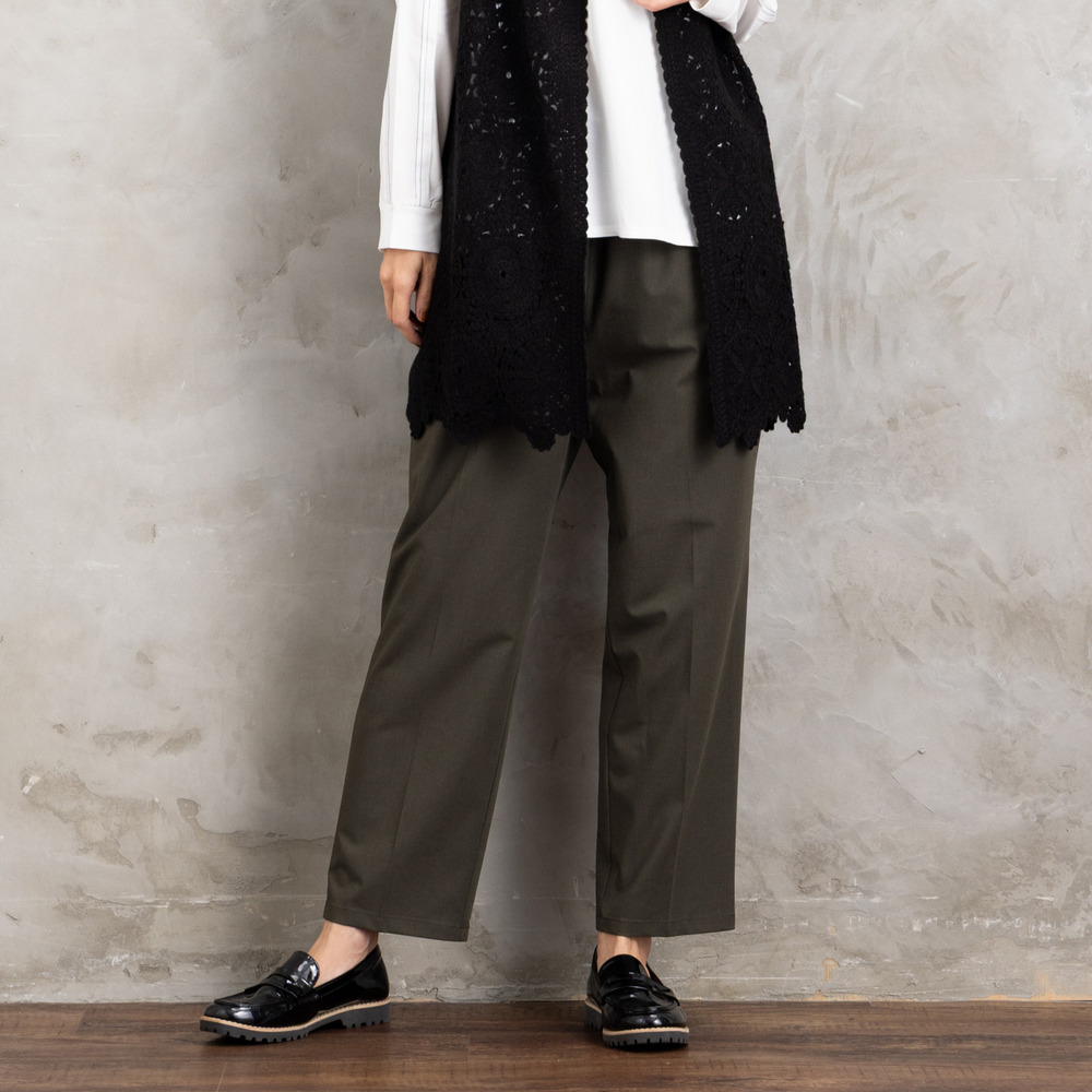 21号(6L~) トロピカルウールセンタープレステーパードパンツ1