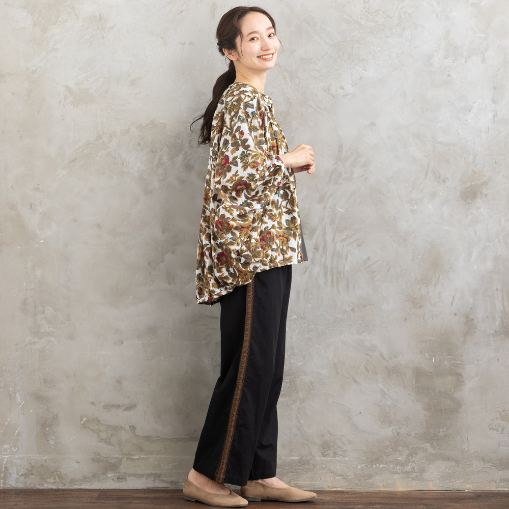 21号(6L~) フラワープリントバルーンブラウス8