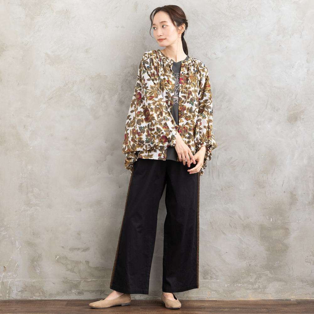 21号(6L~) フラワープリントバルーンブラウス9