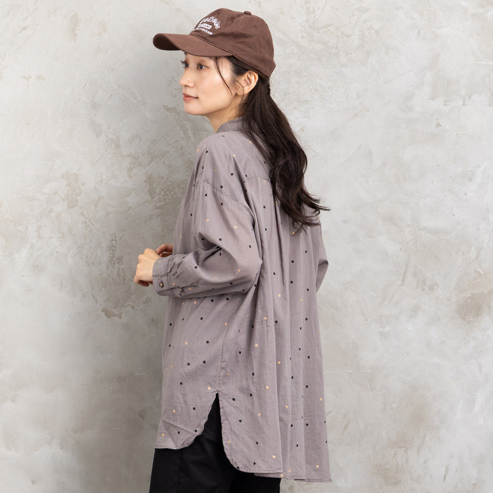 21号(6L~) ホイルドットプリントシャツ10