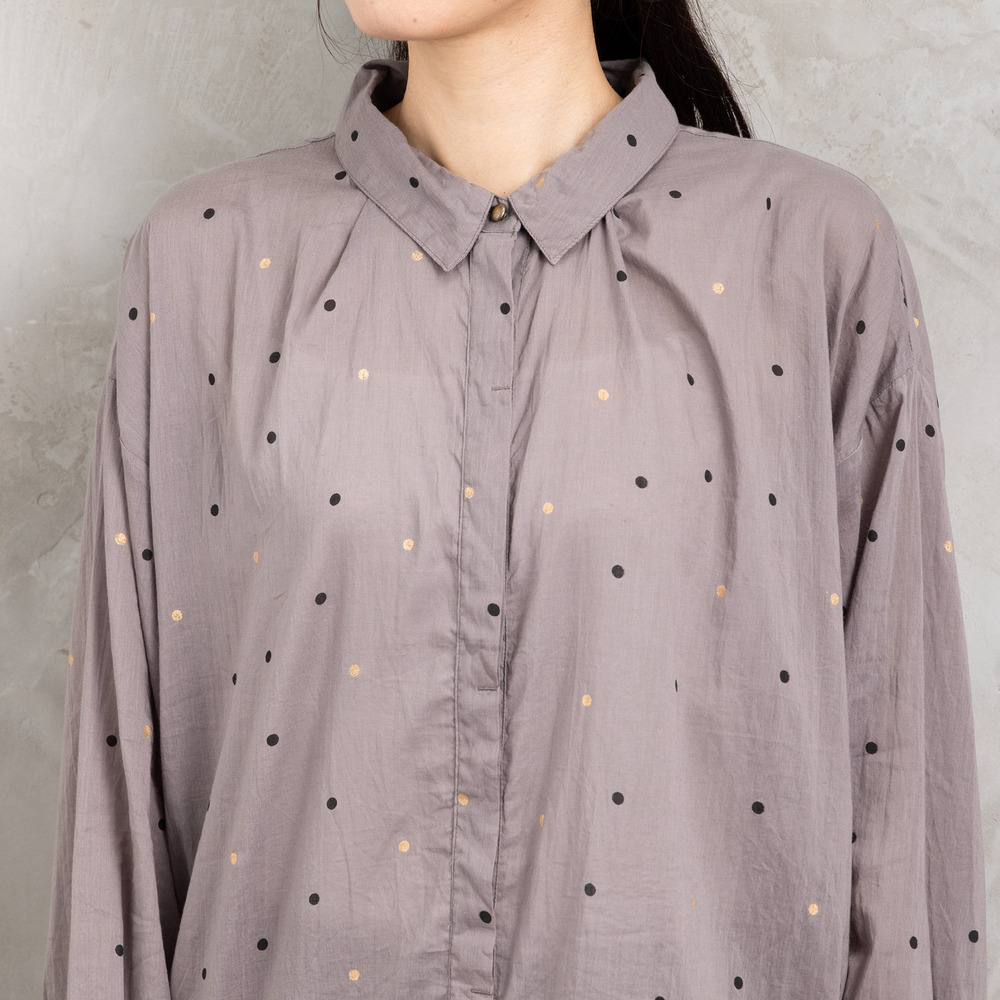 21号(6L~) ホイルドットプリントシャツ13