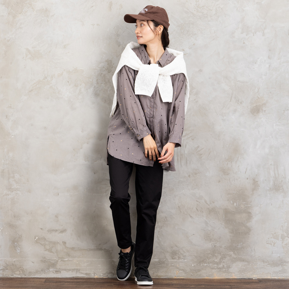 21号(6L~) ホイルドットプリントシャツ7