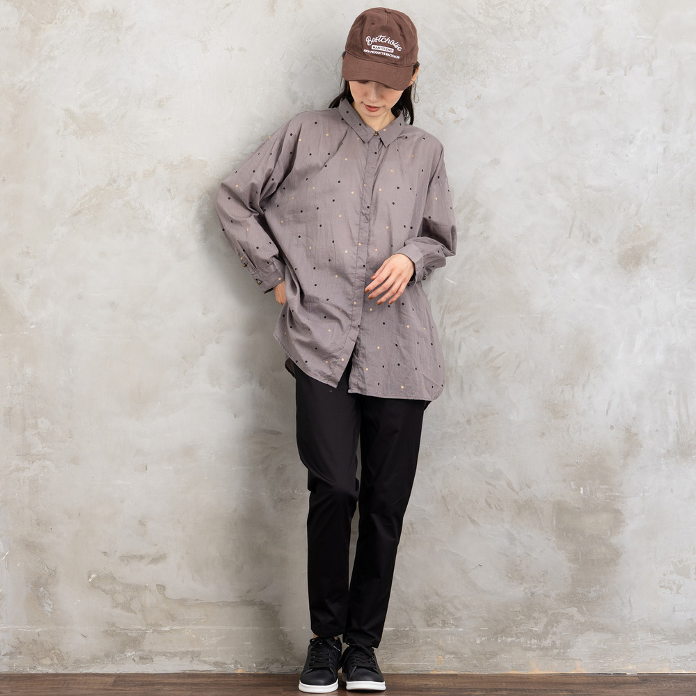 21号(6L~) ホイルドットプリントシャツ8