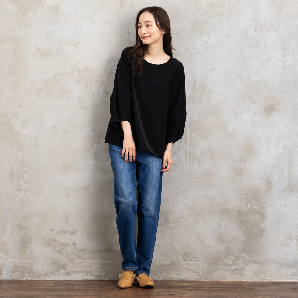 21号(6L~) ダブルバックサテンブラウス2