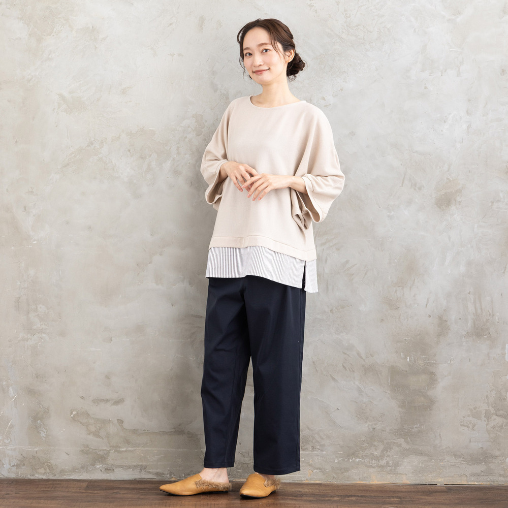 21号(6L~) 【撥水・COOL】ストレートタックパンツ11