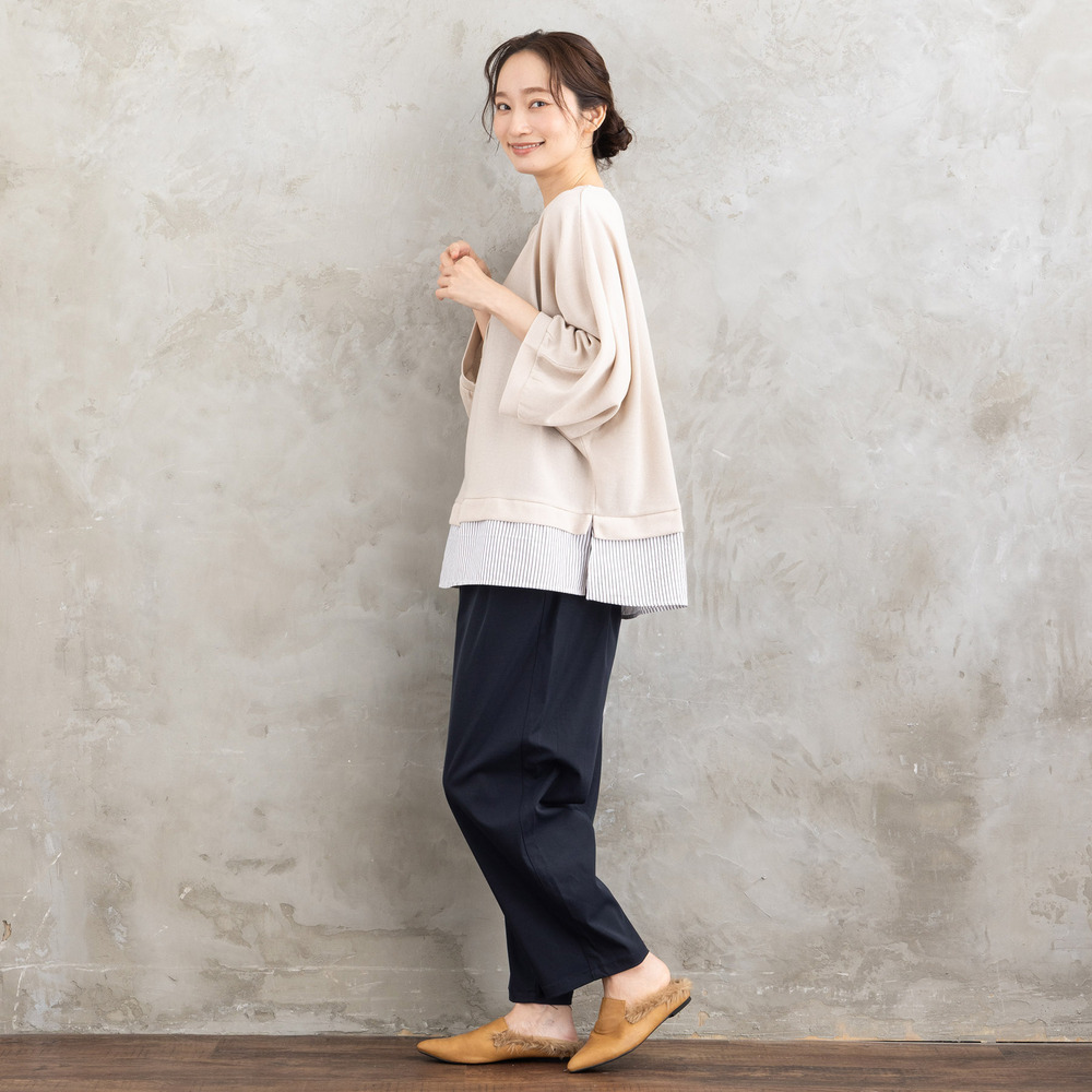 21号(6L~) 【撥水・COOL】ストレートタックパンツ12