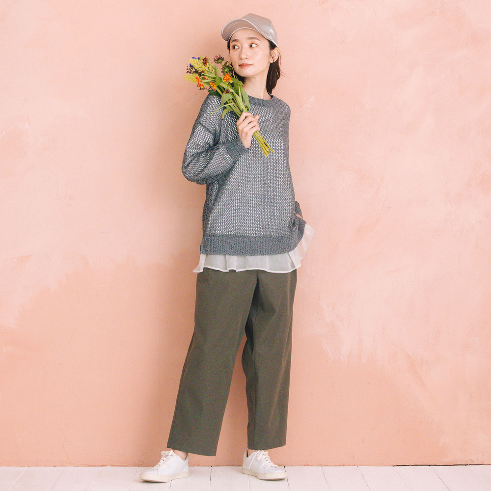 21号(6L~) 【撥水・COOL】ストレートタックパンツ3