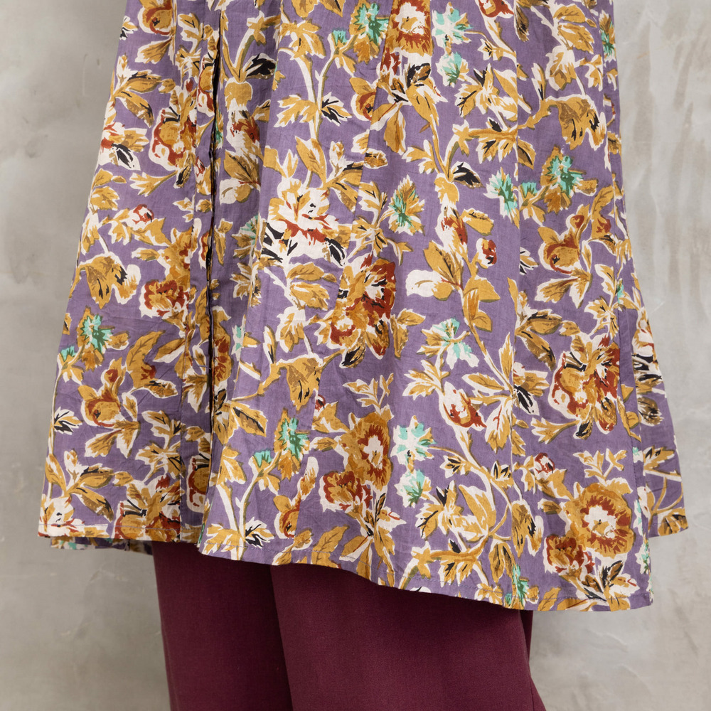 21号(6L~) フラワープリントサイドギャザーチュニック11