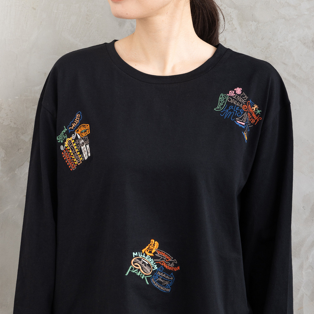 21号(6L~) シカゴワッペンエンブロイダリーロンT16