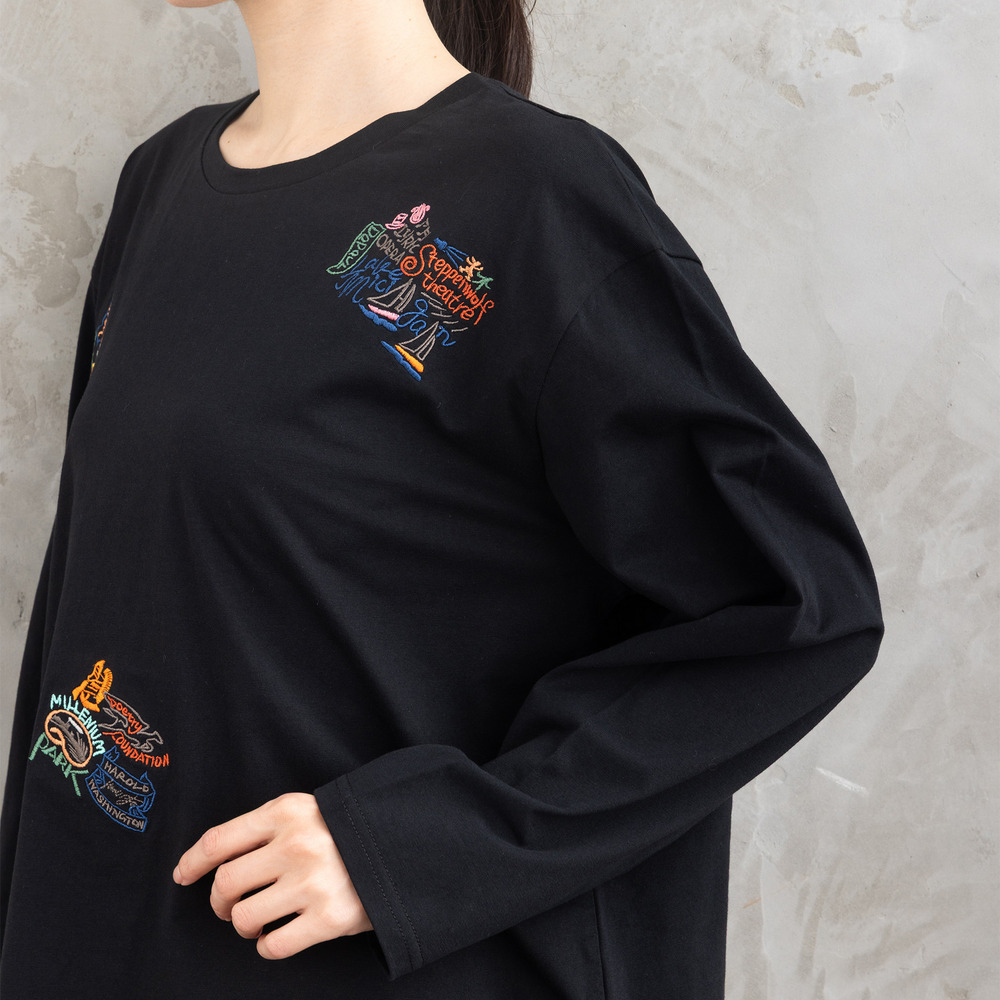 21号(6L~) シカゴワッペンエンブロイダリーロンT17