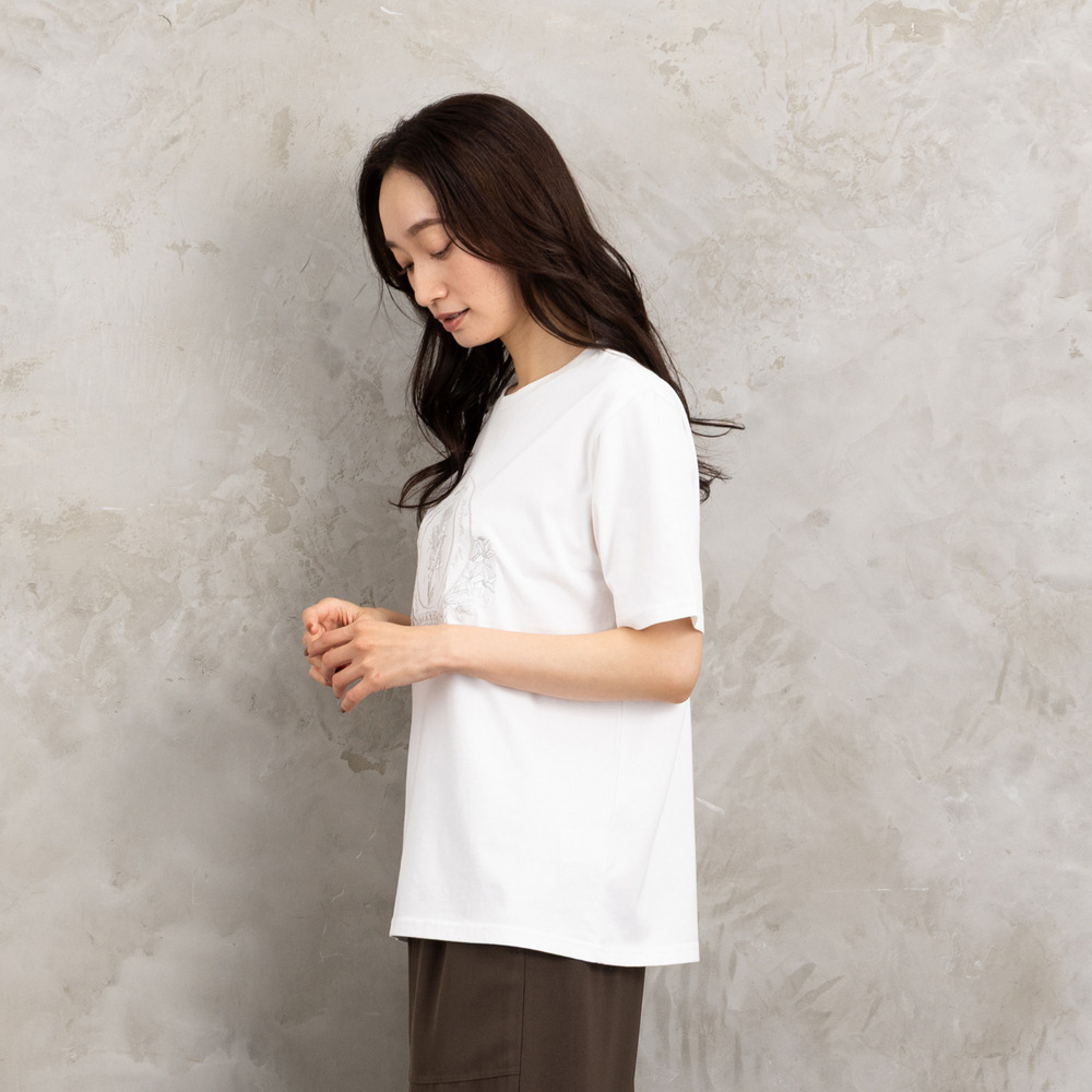 21号(6L~) フラワーエンブレム刺繍Tシャツ17