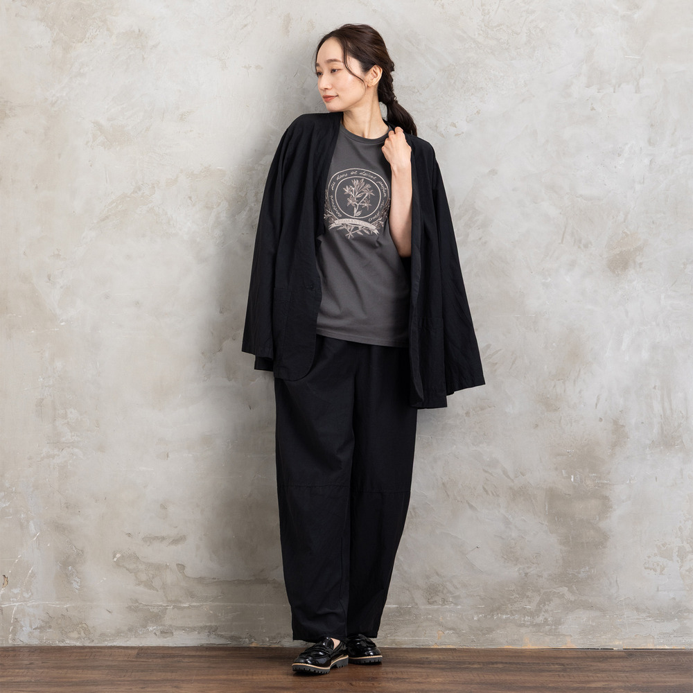 21号(6L~) フラワーエンブレム刺繍Tシャツ7