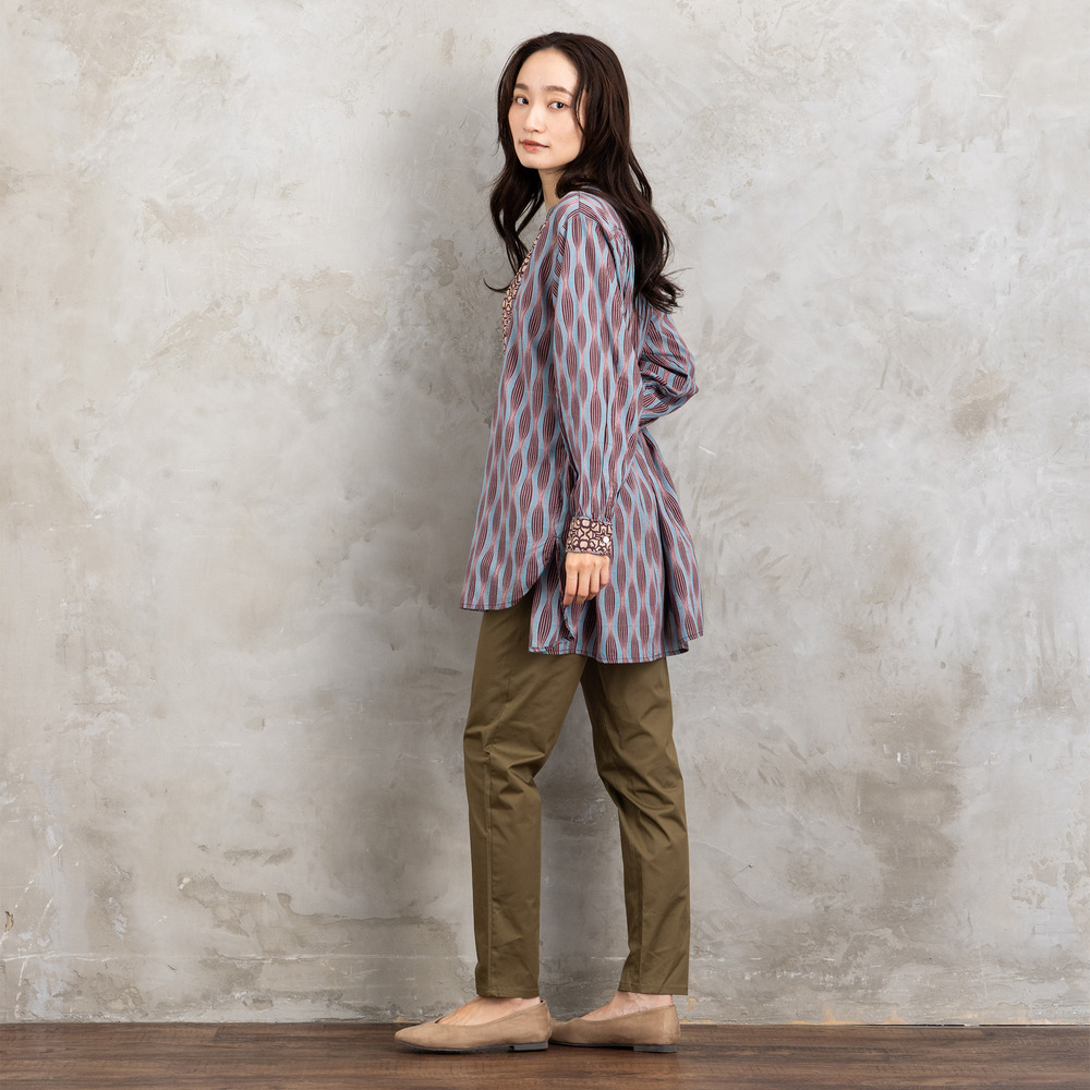 21号(6L~) コットンストレッチテーパードパンツ13