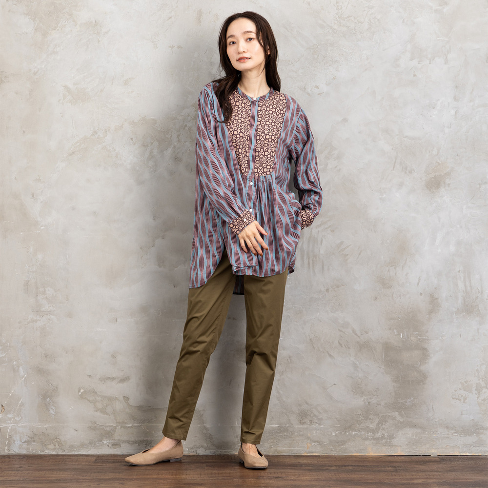 21号(6L~) コットンストレッチテーパードパンツ14