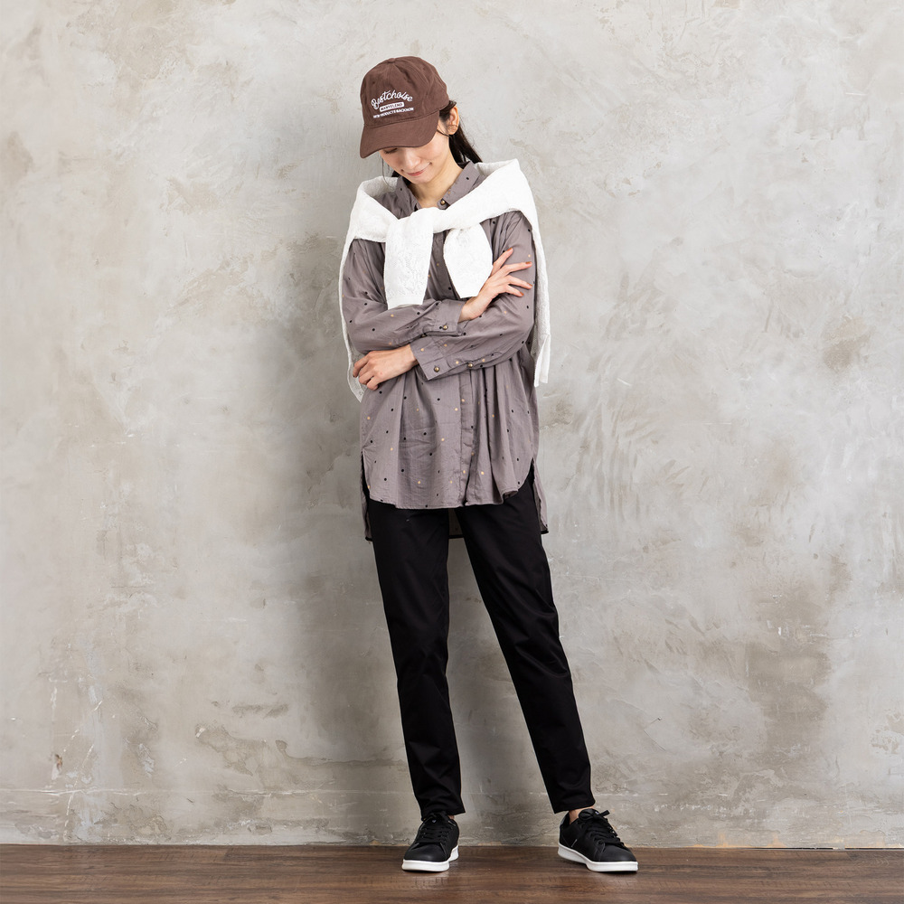 21号(6L~) コットンストレッチテーパードパンツ19