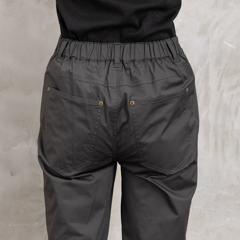 21号(6L~) コットンストレッチテーパードパンツ28