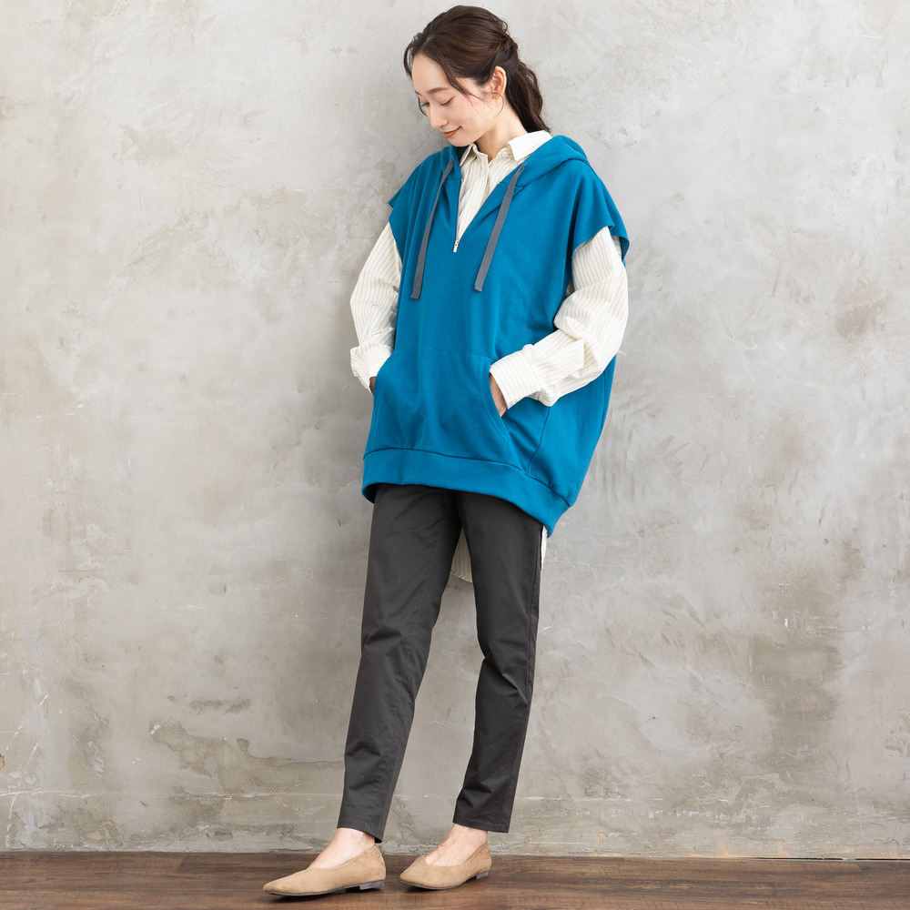 21号(6L~) コットンストレッチテーパードパンツ5