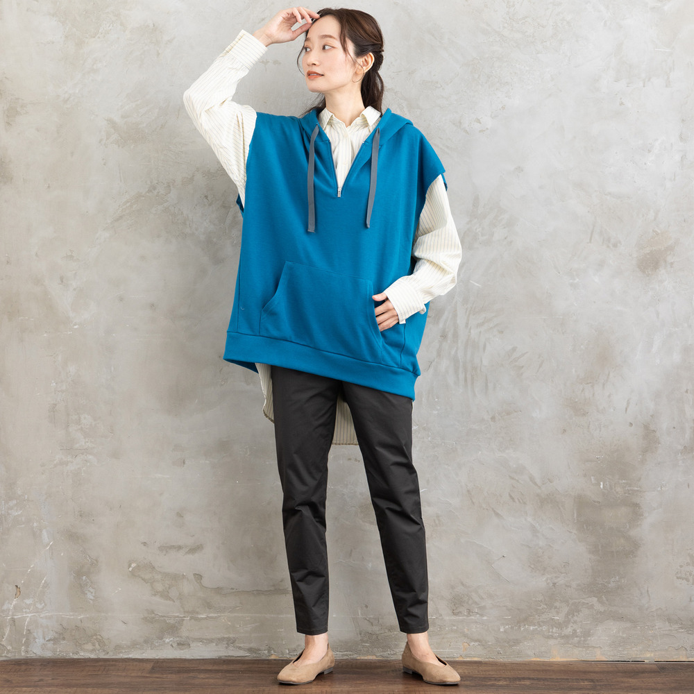 21号(6L~) コットンストレッチテーパードパンツ6