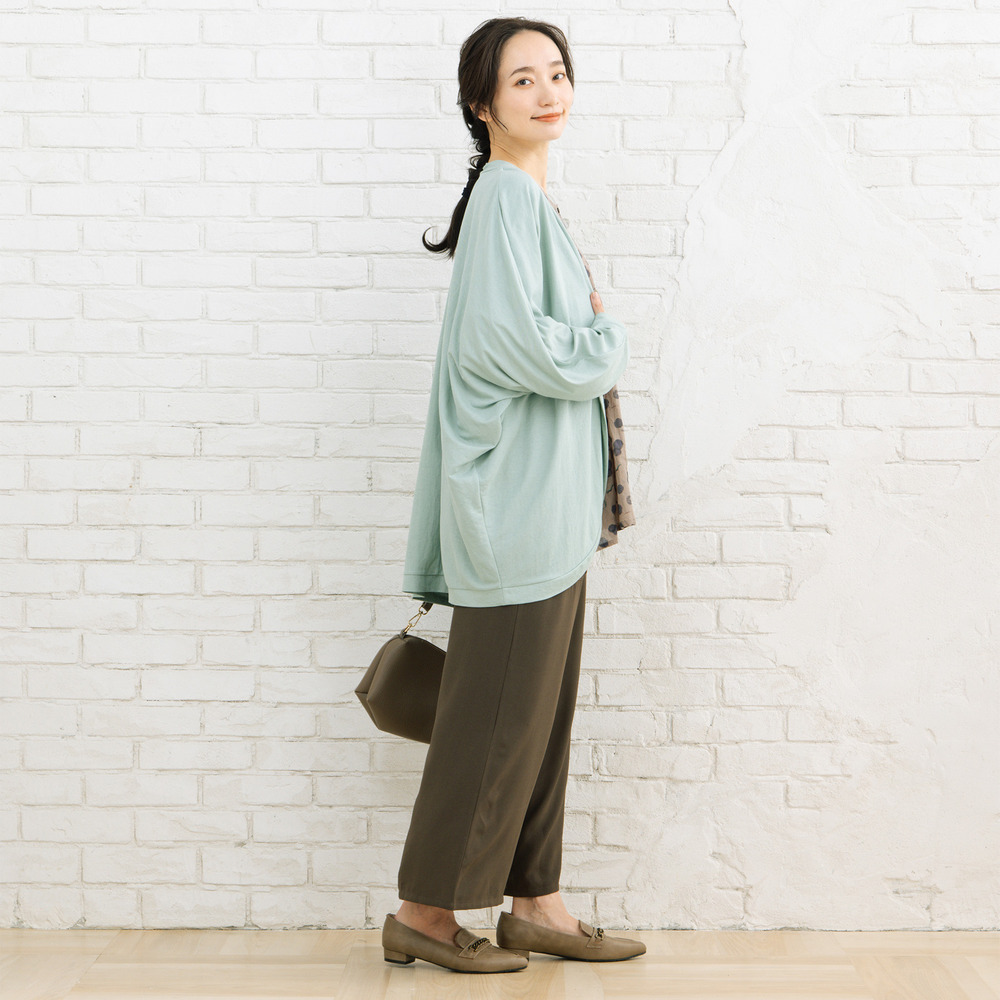 21号(6L~) 【COOL・UV・防シワ】スムースジョーゼットパンツ15