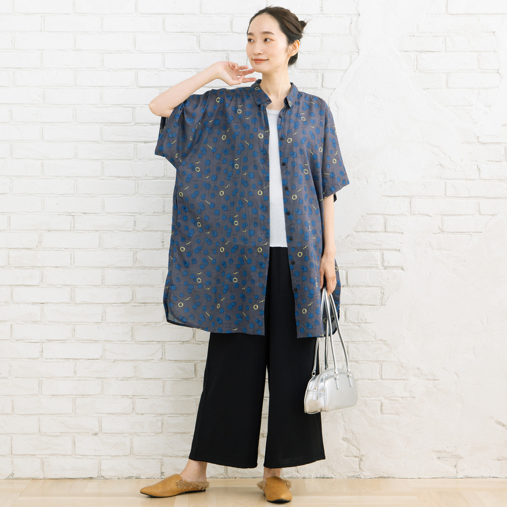 21号(6L~) 【COOL・UV・防シワ】スムースジョーゼットパンツ20