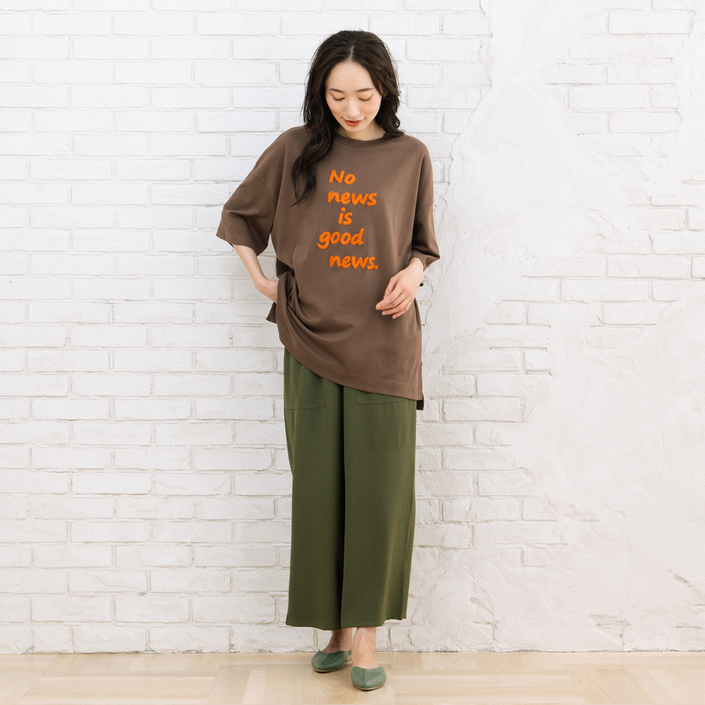 21号(6L~) 【COOL・UV・防シワ】スムースジョーゼットパンツ22