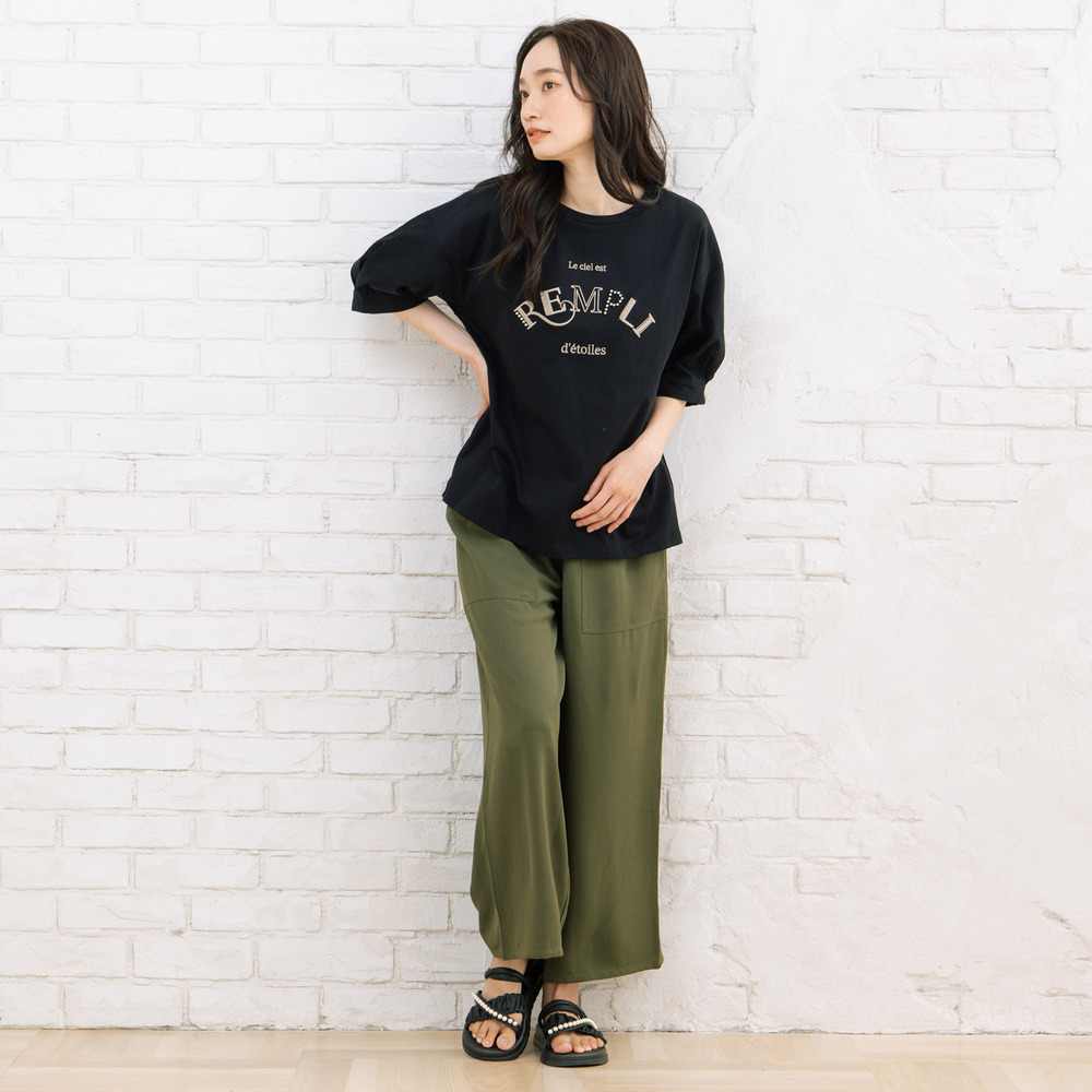 21号(6L~) 【COOL・UV・防シワ】スムースジョーゼットパンツ24