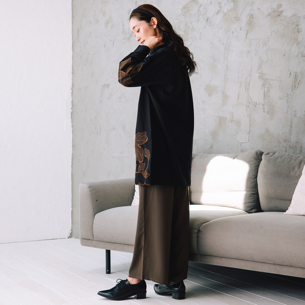 21号(6L~) 【COOL・UV・防シワ】スムースジョーゼットパンツ7