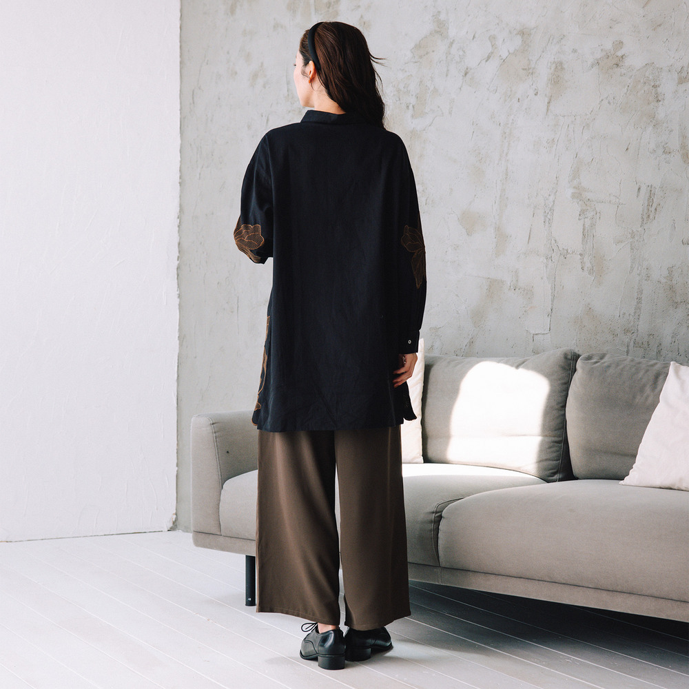 21号(6L~) 【COOL・UV・防シワ】スムースジョーゼットパンツ8