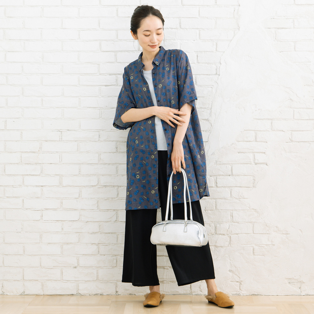 21号(6L~) 【COOL・UV・防シワ】スムースジョーゼットパンツ9