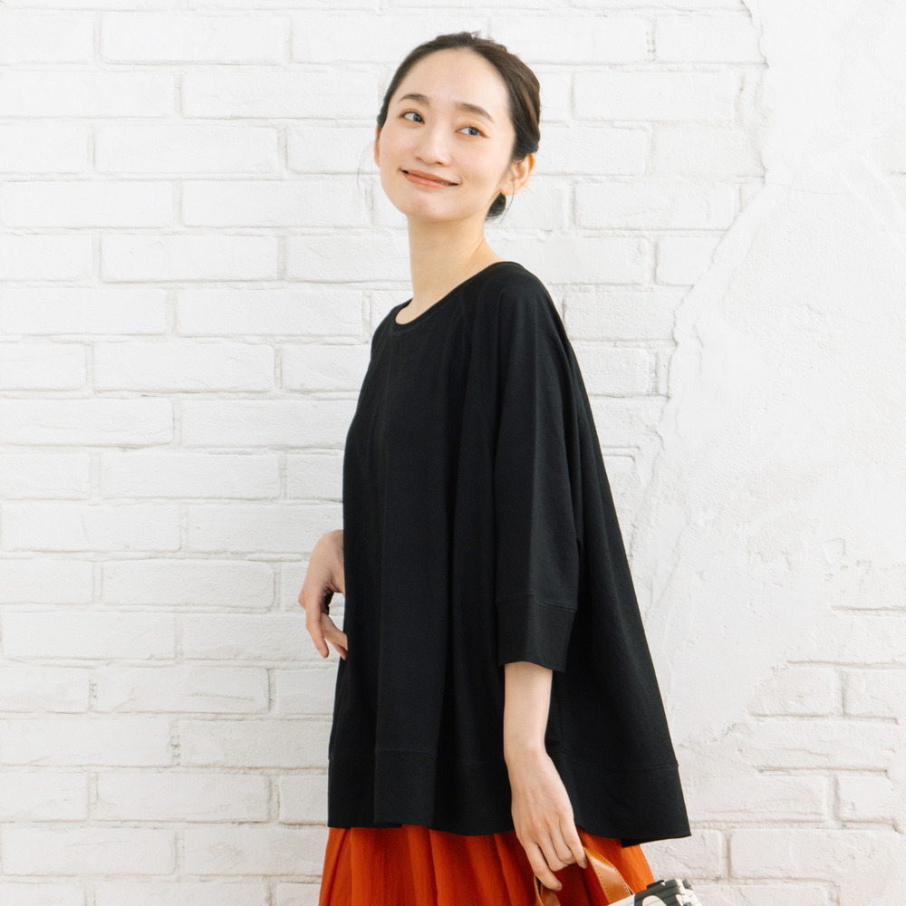 21号(6L~) 【接触冷感】ラグランカットソー1