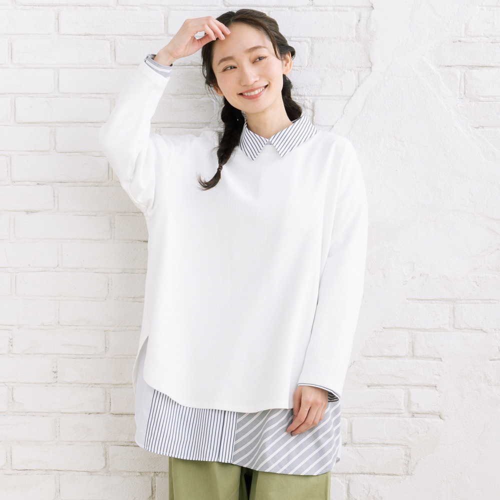 【UV・吸汗速乾】ラウンドクルーネックプルオーバー