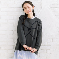 【sabstreet bis】【web限定】 コードエンブロイダリープルオーバー