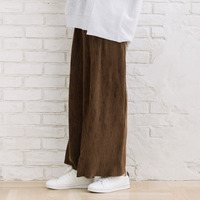 【sabstreet bis】【web限定】 ベロアプリーツパンツ