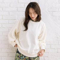 【sabstreet bis】【web限定】 レースドッキングダンボールスウェット