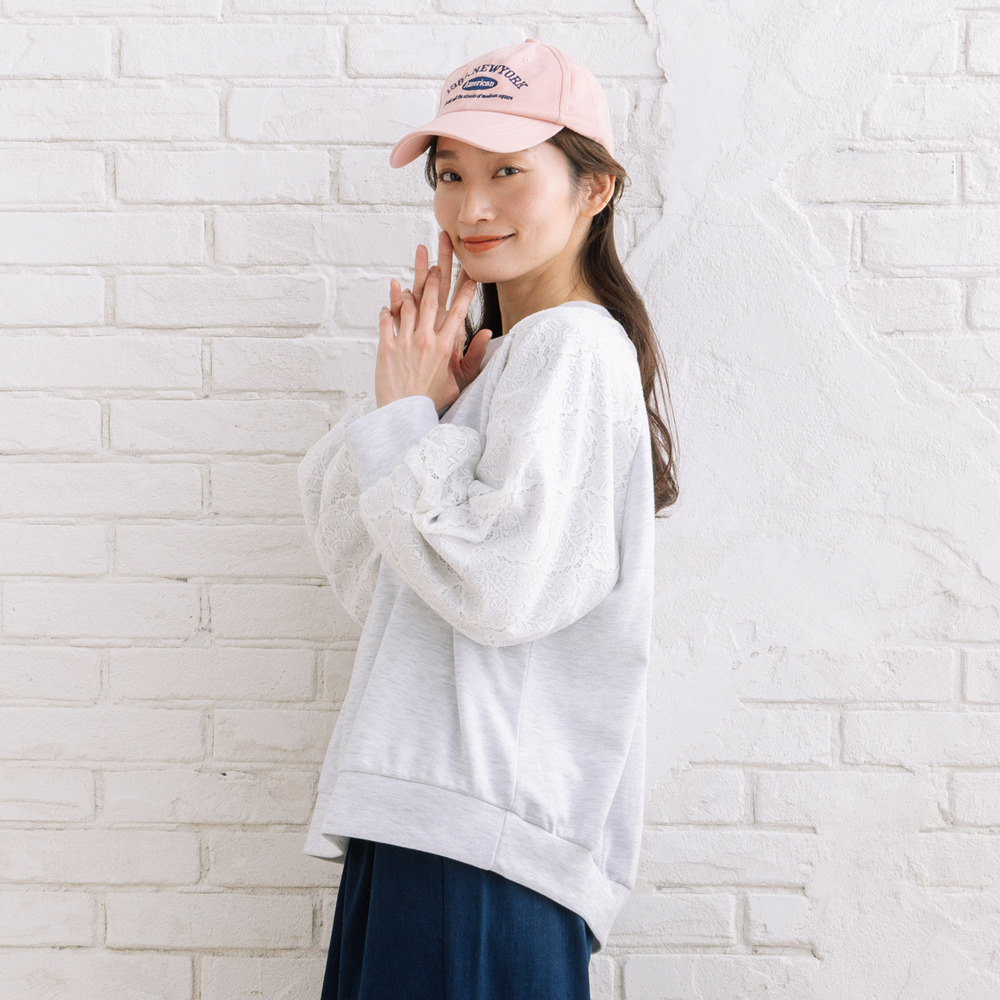 【sabstreet bis】【web限定】 レースドッキングダンボールスウェット10