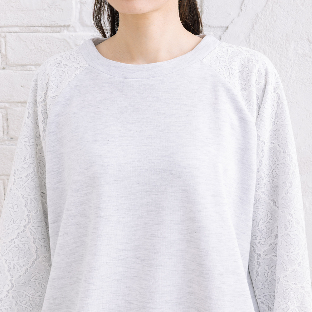 【sabstreet bis】【web限定】 レースドッキングダンボールスウェット13