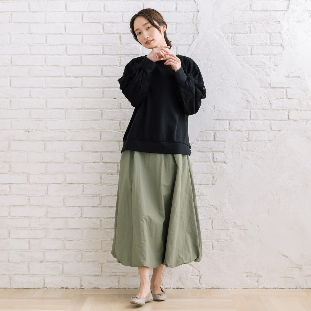 【sabstreet bis】【web限定】 レースドッキングダンボールスウェット9