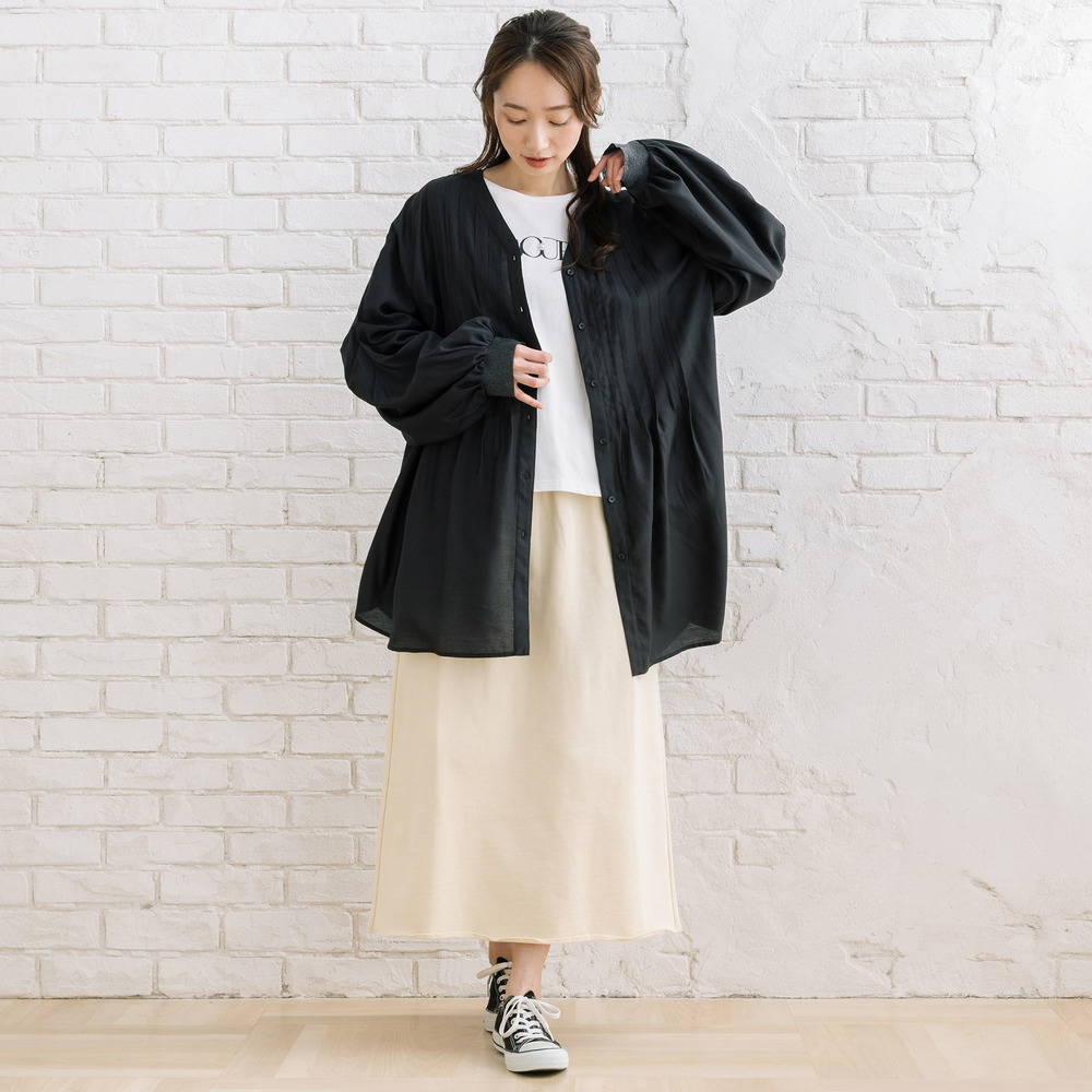 21号(6L~) シルキーローンピンタックチュニック11