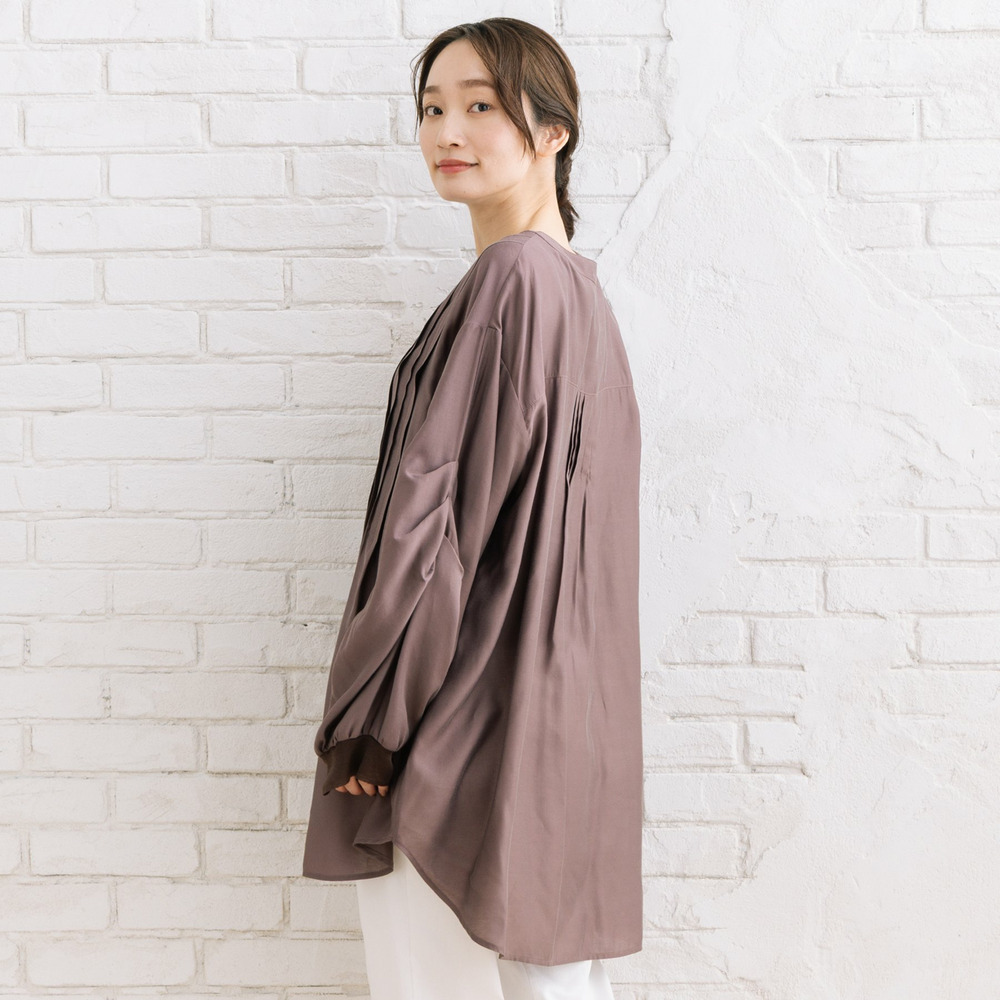 21号(6L~) シルキーローンピンタックチュニック15