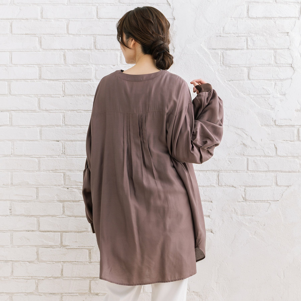 21号(6L~) シルキーローンピンタックチュニック16