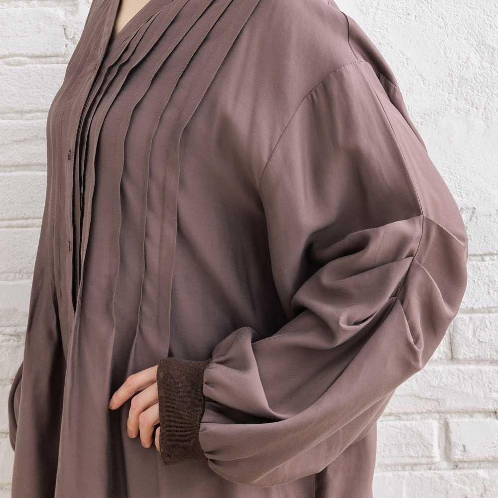 21号(6L~) シルキーローンピンタックチュニック20