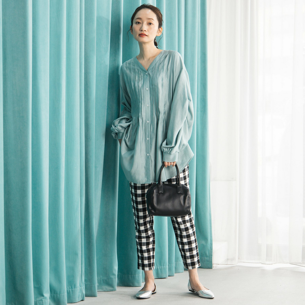 21号(6L~) シルキーローンピンタックチュニック3