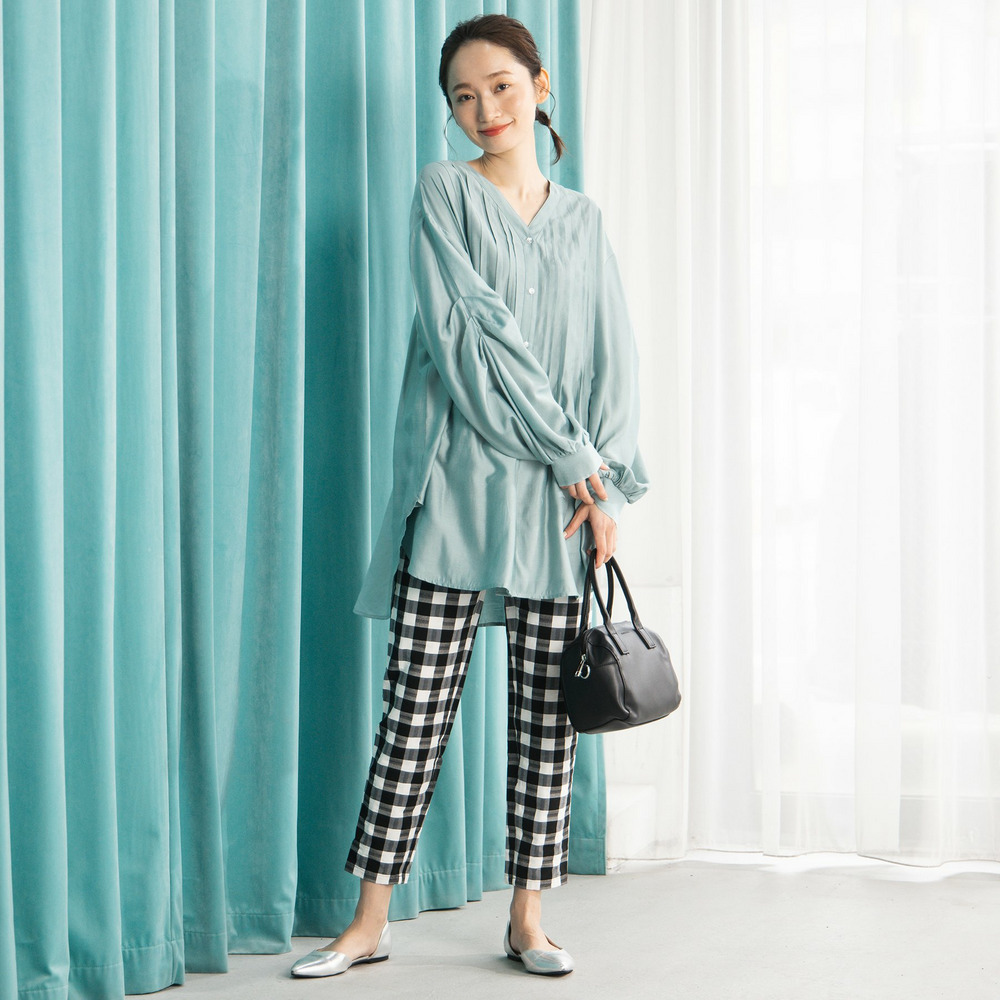 21号(6L~) シルキーローンピンタックチュニック4