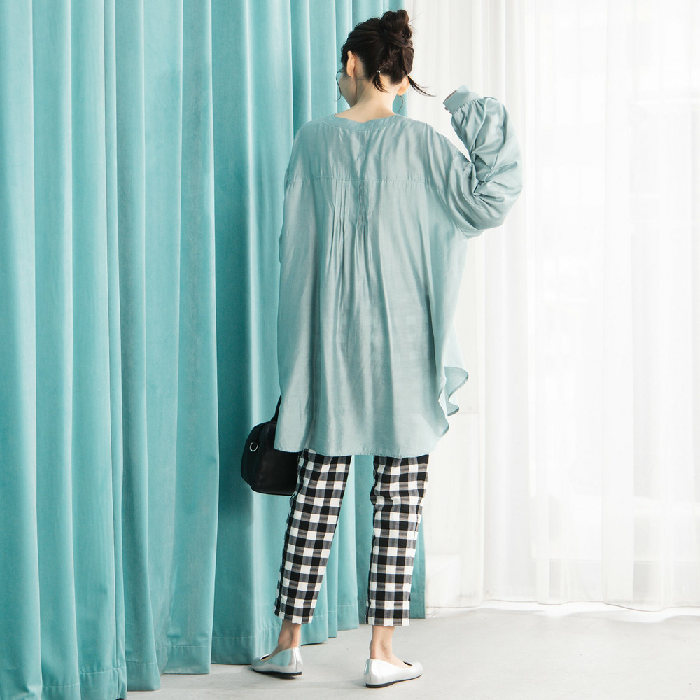 21号(6L~) シルキーローンピンタックチュニック5