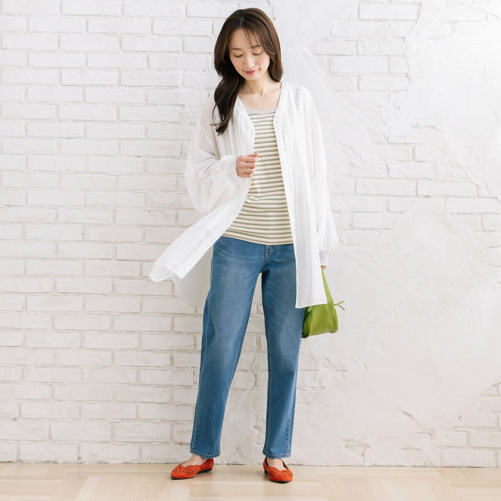 21号(6L~) シルキーローンピンタックチュニック7