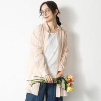 ストライプジャカードシャツ